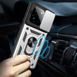 Θήκη για Realme GT 7 Pro, CamShield Slide, ασημένια
