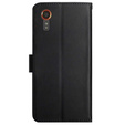 θήκη με πτερύγιο για Samsung Galaxy Xcover 7, Split Leather, μαύρη