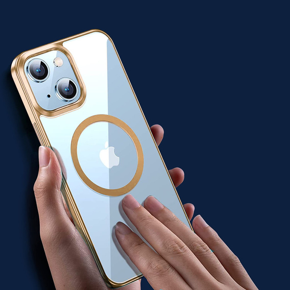 Θήκη για iPhone 14 Plus, ERBORD Hybrid MagSafe Case, χρυσή