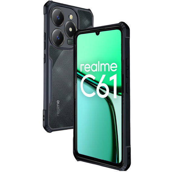 Θήκη για Realme C61, AntiDrop Hybrid, μαύρη