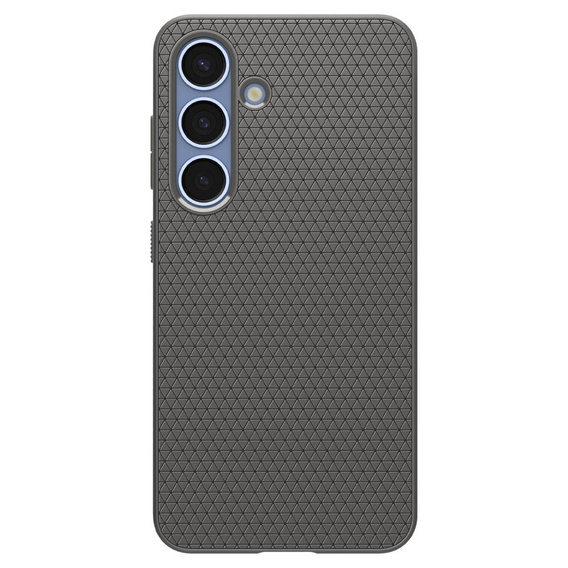 θήκη Spigen για Samsung Galaxy S25, Liquid Air, μαύρη + μετριασμένο γυαλί 9H