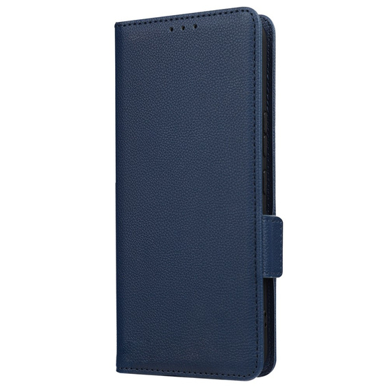 Θήκη με πτερύγιο για Nokia X30 5G, Wallet Litchi Magnet Case, σκούρο μπλε