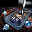 Θήκη για iPhone 16 Pro, Shockproof, με γυαλί, για MagSafe, σκούρο μπλε