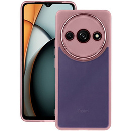 θήκη σιλικόνης για Xiaomi Redmi A3, με προστασία κάμερας, διαφανής / ροζ