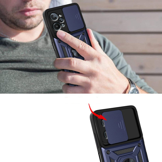Θήκη για Realme C31, CamShield Slide, Ναυτικό μπλε