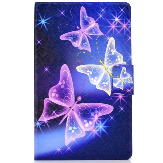 Θήκη για Samsung Galaxy Tab A7 10.4 2020 T500 T505, butterflies, μωβ