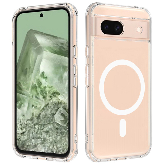 Θήκη για Google Pixel 8A, Fusion Hybrid, για MagSafe, διαφανής