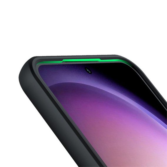 Θήκη για Samsung Galaxy S24, Fusion Hybrid, με προστασία κάμερας, διαφανής / μαύρη