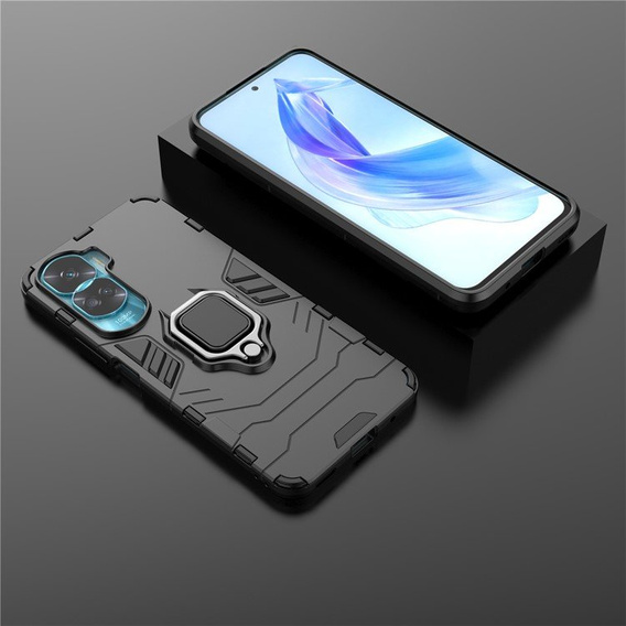 Θήκη για Honor 90 Lite 5G / X50i 5G, Kickstand Ring, μαύρη