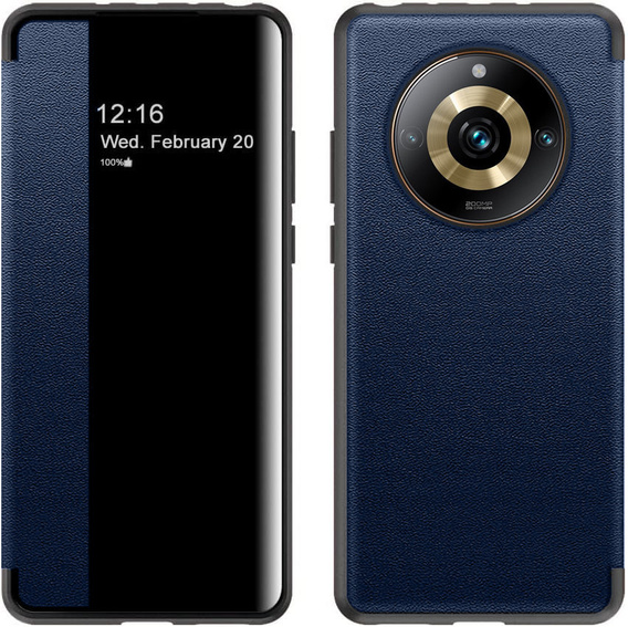 Η αναδιπλούμενη θήκη για το Realme 11 Pro 5G / 11 Pro+ 5G, Side View, μπλε