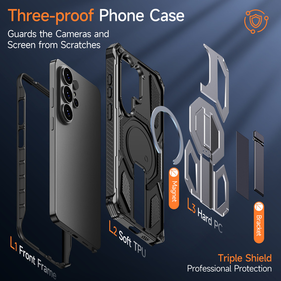 Προστατευτική θήκη με βάση συμβατή με MagSafe για Samsung Galaxy S26 Ultra