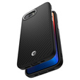  θήκη Spigen για iPhone 16E, Enzo Aramid MagSafe, carbon black + γυαλί 9H tempered glass