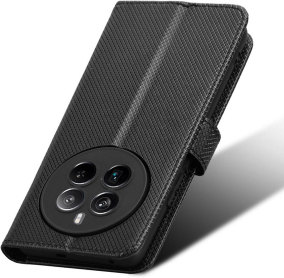 Θήκη με πτερύγιο για Realme 12 Pro 5G / 12 Pro+ 5G, Wallet Smart Magnet, μαύρη