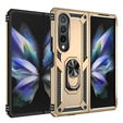 θωρακισμένη θήκη για Samsung Galaxy Z Fold 4 5G, Nox Case Ring, χρυσή