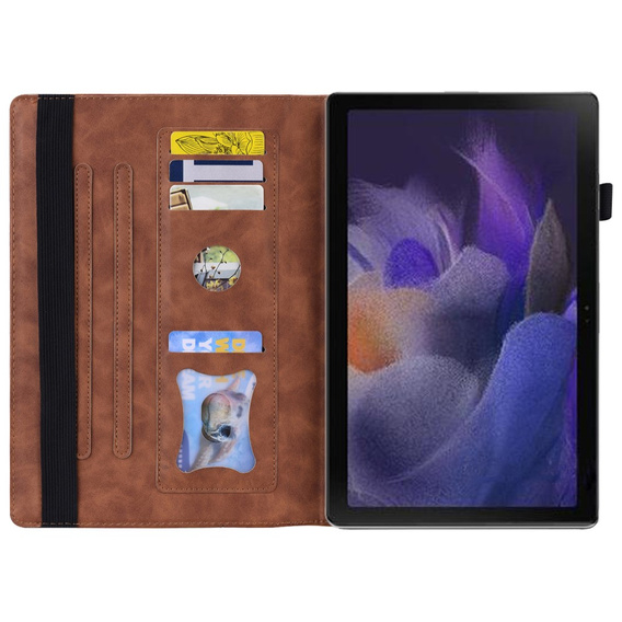 θήκη για Samsung Galaxy Tab A8 10.5 SM-X200 SM-X205, Classic, με υποδοχή γραφίδας, καφέ