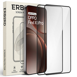 2x Γυαλί ERBORD 3D για Oppo Find X9 Pro