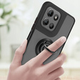Θήκη για Motorola Moto G15 / Motorola Moto G15 Power, Frosted Ring, μαύρη