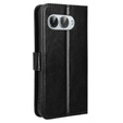 Θήκη με πτερύγιο για T Phone 3 5G, Crazy Horse Wallet, μαύρη