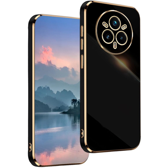 Θήκη για Realme 14 Pro+ 5G, Glamour CamShield, μαύρη