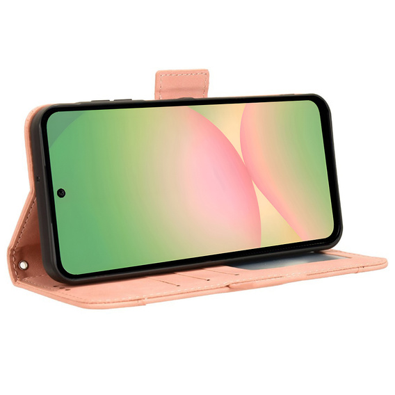 Θήκη με πτερύγιο για Samsung Galaxy A56, Card Slot, ροζ