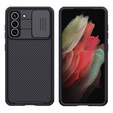 Θήκη για Samsung Galaxy S21 FE, θωρακισμένη Nillkin, CamShield Pro, μαύρη