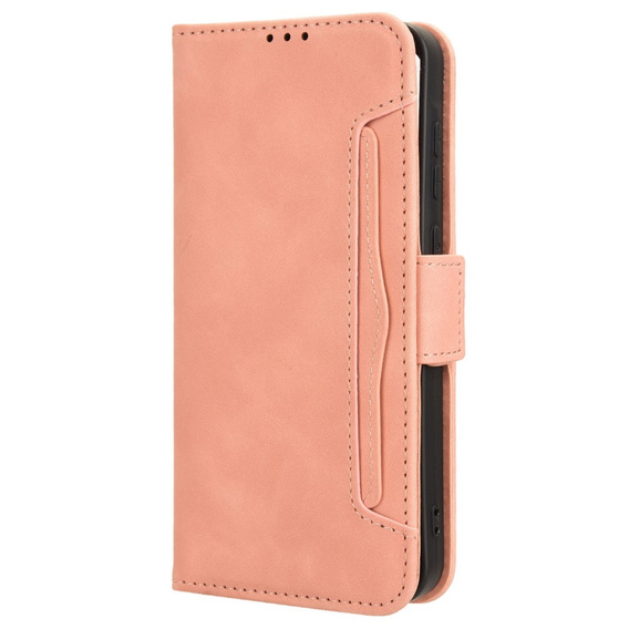 Θήκη με πτερύγιο για Samsung Galaxy A55 5G, Card Slot, ροζ