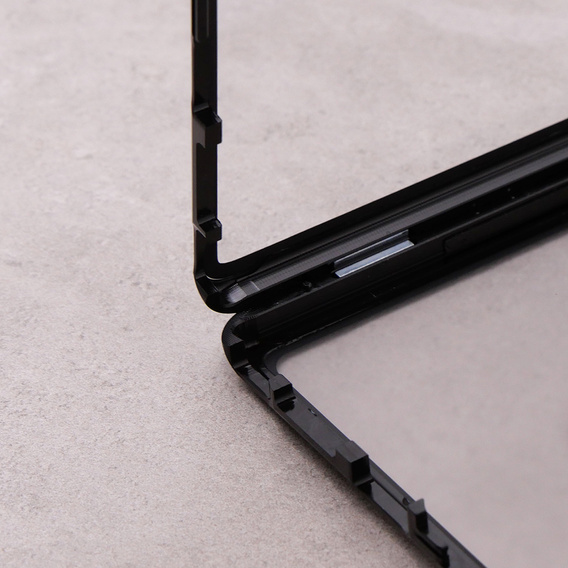 Μαγνητική θήκη MagSafe Dual Glass για Samsung Galaxy S22 Ultra, μαύρη