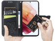 Θήκη με πτερύγιο για Realme 12 Pro 5G / 12 Pro+ 5G, Butterfly, μαύρη