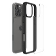 θήκη Spigen για iPhone 16 Pro, Ultra Hybrid, μαύρη + μετριασμένο γυαλί 9H