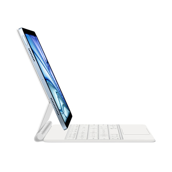 Θήκη πληκτρολογίου για iPad Air 11" 2024, Magnetic Keyboard Touchpad, λευκή