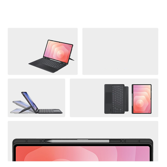 Θήκη με πληκτρολόγιο Dux Ducis DK Series για Samsung Galaxy Tab S11 Ultra, μαύρη