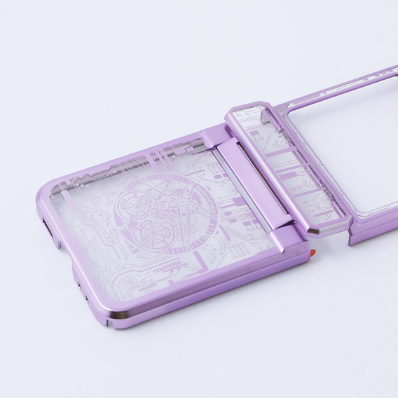 Θήκη για Samsung Galaxy Z Flip 5 5G, Mechanical Legend, μωβ
