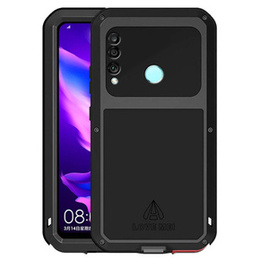 Love Mei Θήκη για Huawei P30 Lite/ Nova 4e, armored with glass, μαύρη