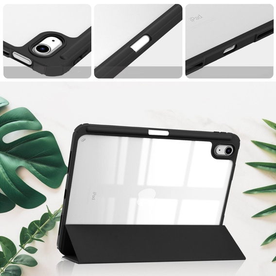 Θήκη για iPad 10.9 2022 10 Gen, Smartcase Hybrid, με χώρο για γραφίδα, μαύρη