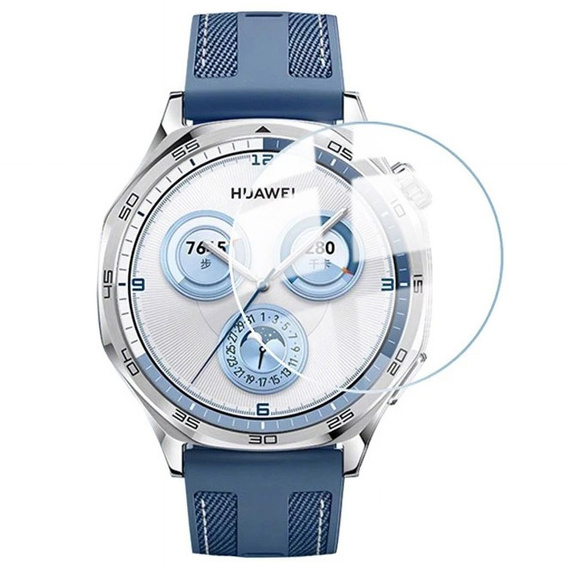 2x ERBORD μετριασμένο γυαλί για Huawei Watch GT 5 41mm, με πλαίσιο τοποθέτησης