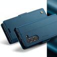 CASEME flip case για Samsung Galaxy Z Fold6 5G, Litchi Wallet, μπλε
