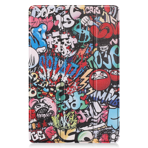 Θήκη για Samsung Galaxy Tab S9 FE, Smartcase Pen Slot, graffiti