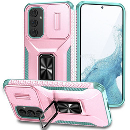 Θωρακισμένη θήκη για Samsung Galaxy A54 5G, θωρακισμένο Slide Ring, ροζ