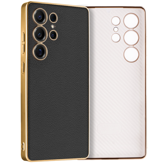 Θήκη για Samsung Galaxy S25 Ultra, GKK Leather, μαύρη