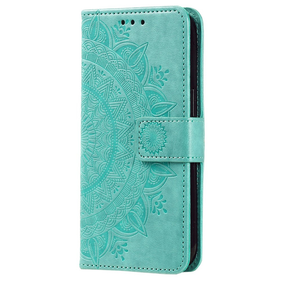 Θήκη με πτερύγιο για Xiaomi Redmi Note 13 Pro+, Mandala, πράσινη