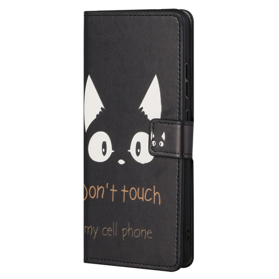 Θήκη με πτερύγιο για Xiaomi Redmi Note 12S, Wallet, don't touch, μαύρη