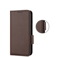 Θήκη με πτερύγιο για Xiaomi Redmi Note 12 5G / POCO X5 5G, Wallet Litchi Magnet, καφέ