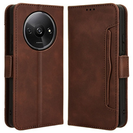 Θήκη με πτερύγιο για Xiaomi Redmi A3, Card Slot, καφέ