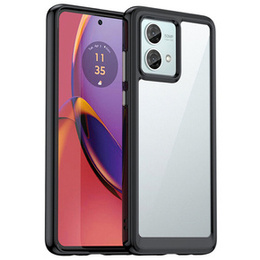 Θήκη για Motorola Moto G84 5G, Fusion Hybrid, διαφανής / μαύρη