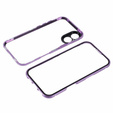 θήκη για το iPhone 16, Magnetic Dual Glass, μωβ