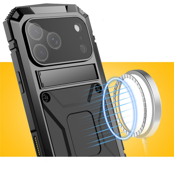 Θήκη R-JUST με βάση και ενσωματωμένο γυαλί για iPhone 17 Pro