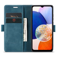 Θήκη για Samsung Galaxy A14 4G/5G, ERBORD Vintage, πορτοφόλι με πτερύγιο, μπλε