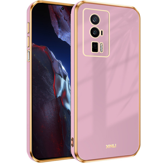 Θήκη για Poco F5 Pro 5G, Glamour CamShield, μωβ