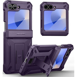 Θωρακισμένη θήκη για Samsung Galaxy Z Flip7 FE / Z Flip6, Dexnor Clip Holder, μωβ