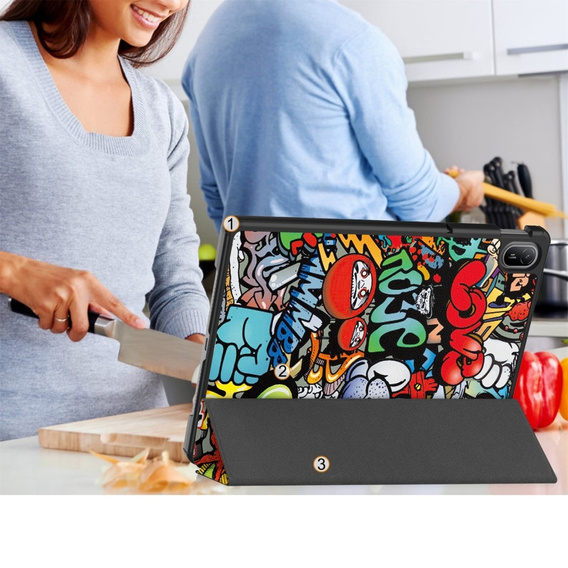 Θήκη για Huawei MatePad SE 11 2024, Smartcase, graffiti